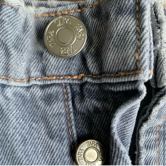 NWT Zara hi rise ankle length grey denim pants - Picture 5 of 13